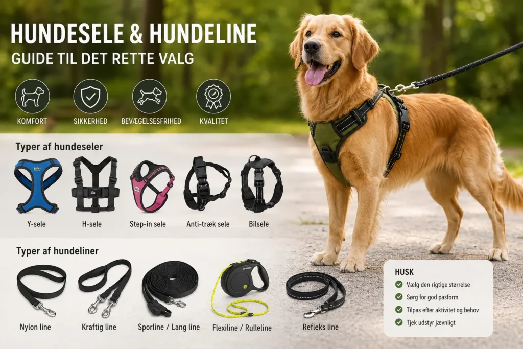 Hundesele og liner