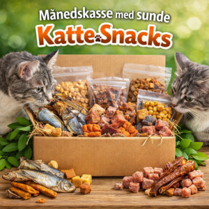 månedskasse med naturlige katte snacks
