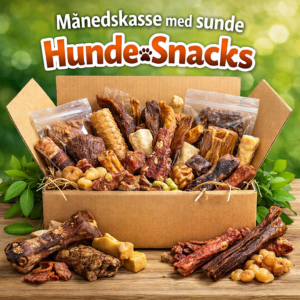 månedskasse med naturlige hundesnacks